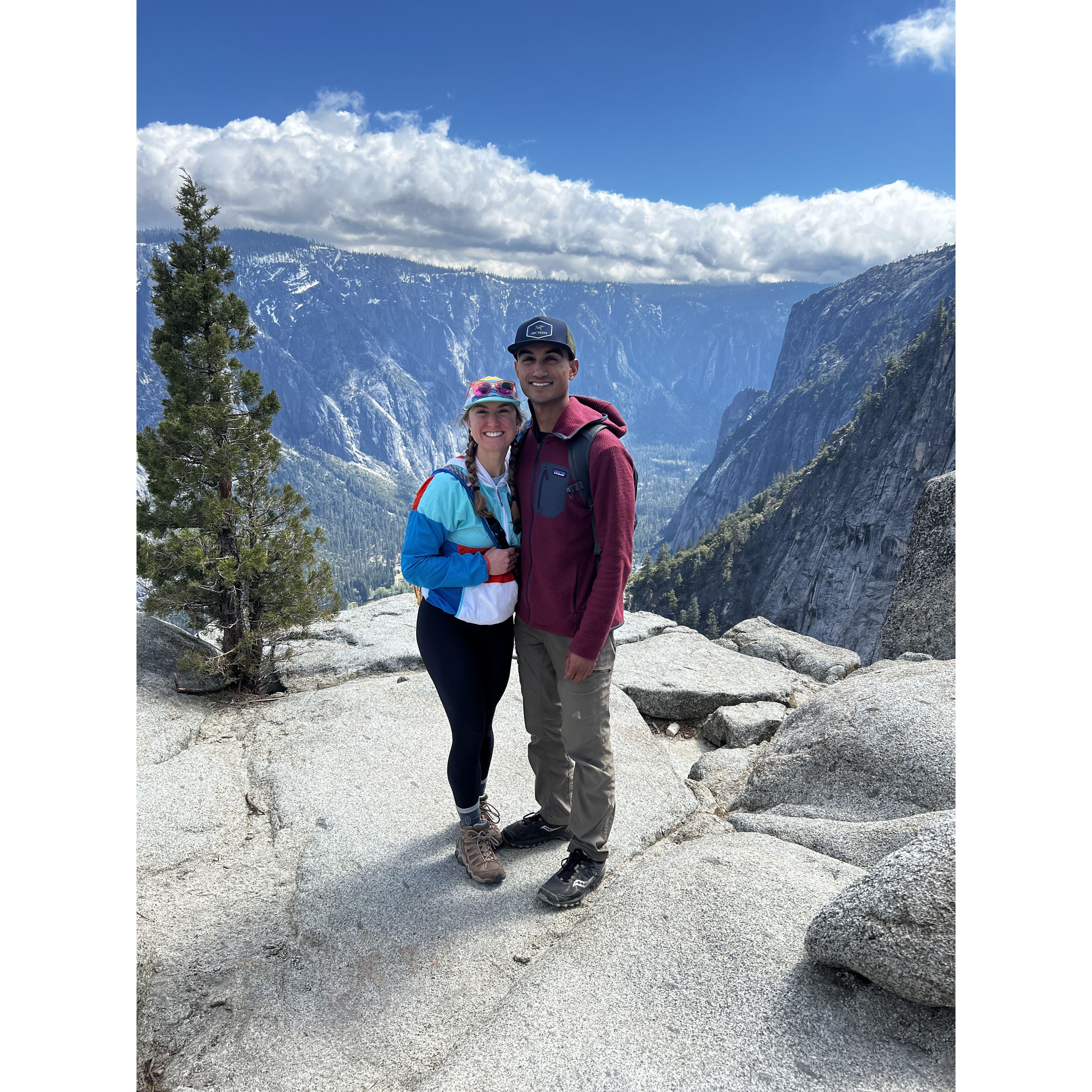 We took a road trip just the two of us to Yosemite and trekked all the way to the top of Upper Yosemite Falls.