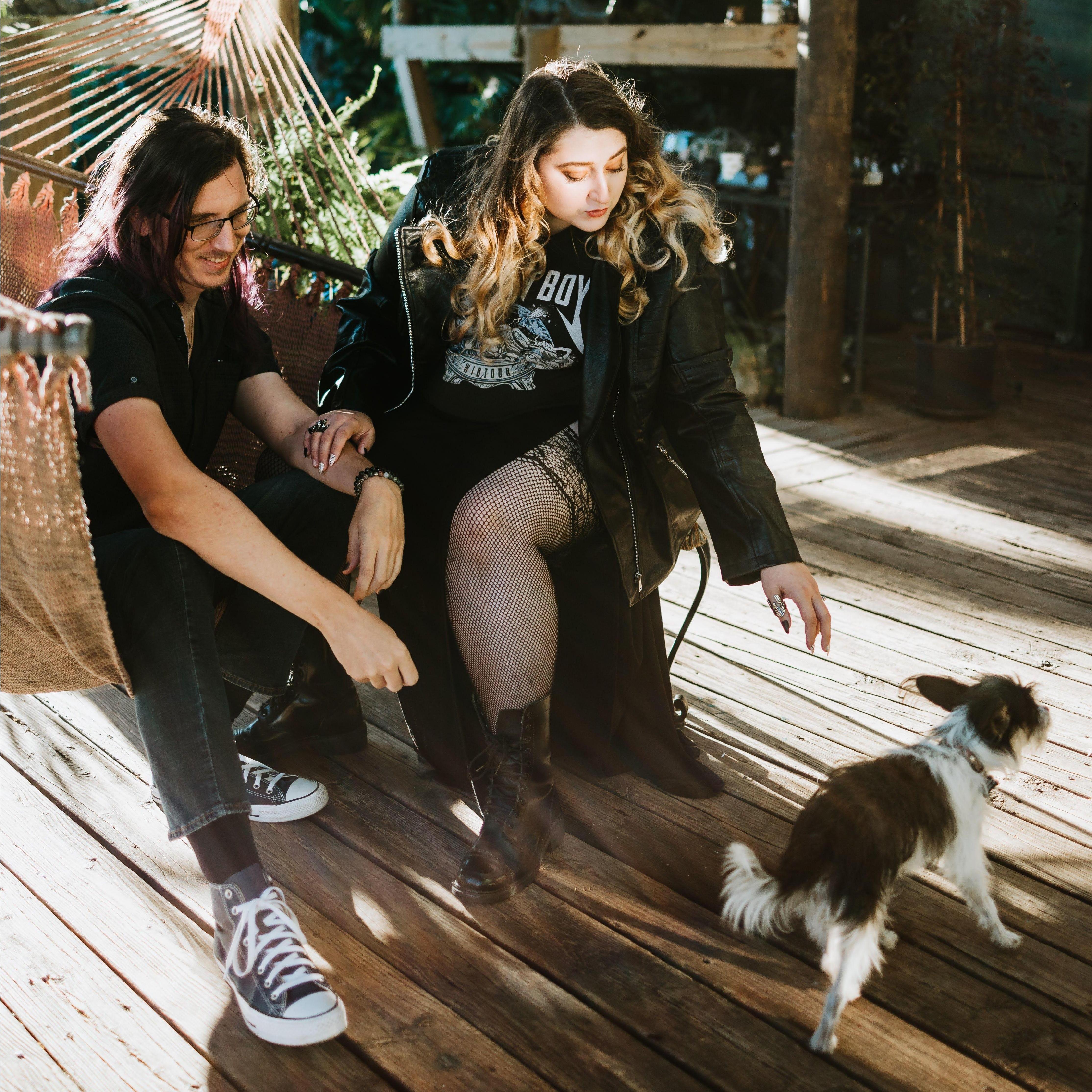 The venue owner's dog really needed some pets.