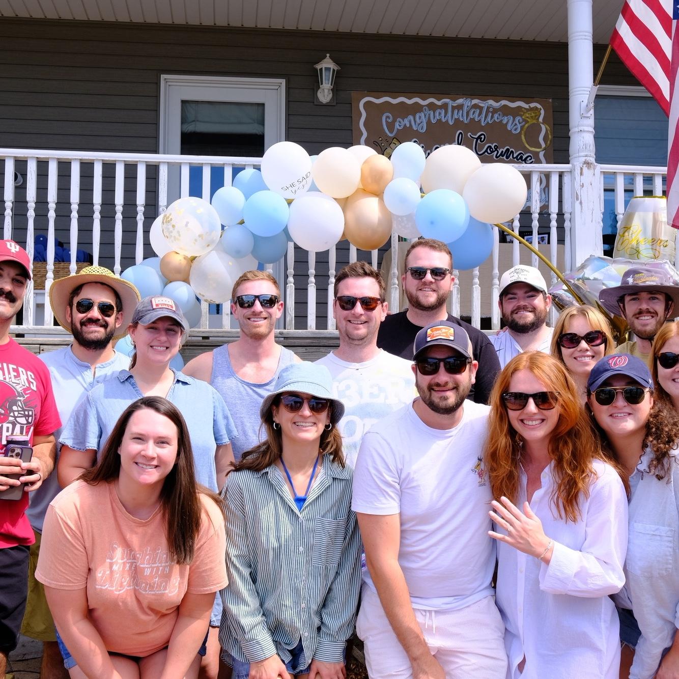 Engagement weekend celebrations up at the Lake House!