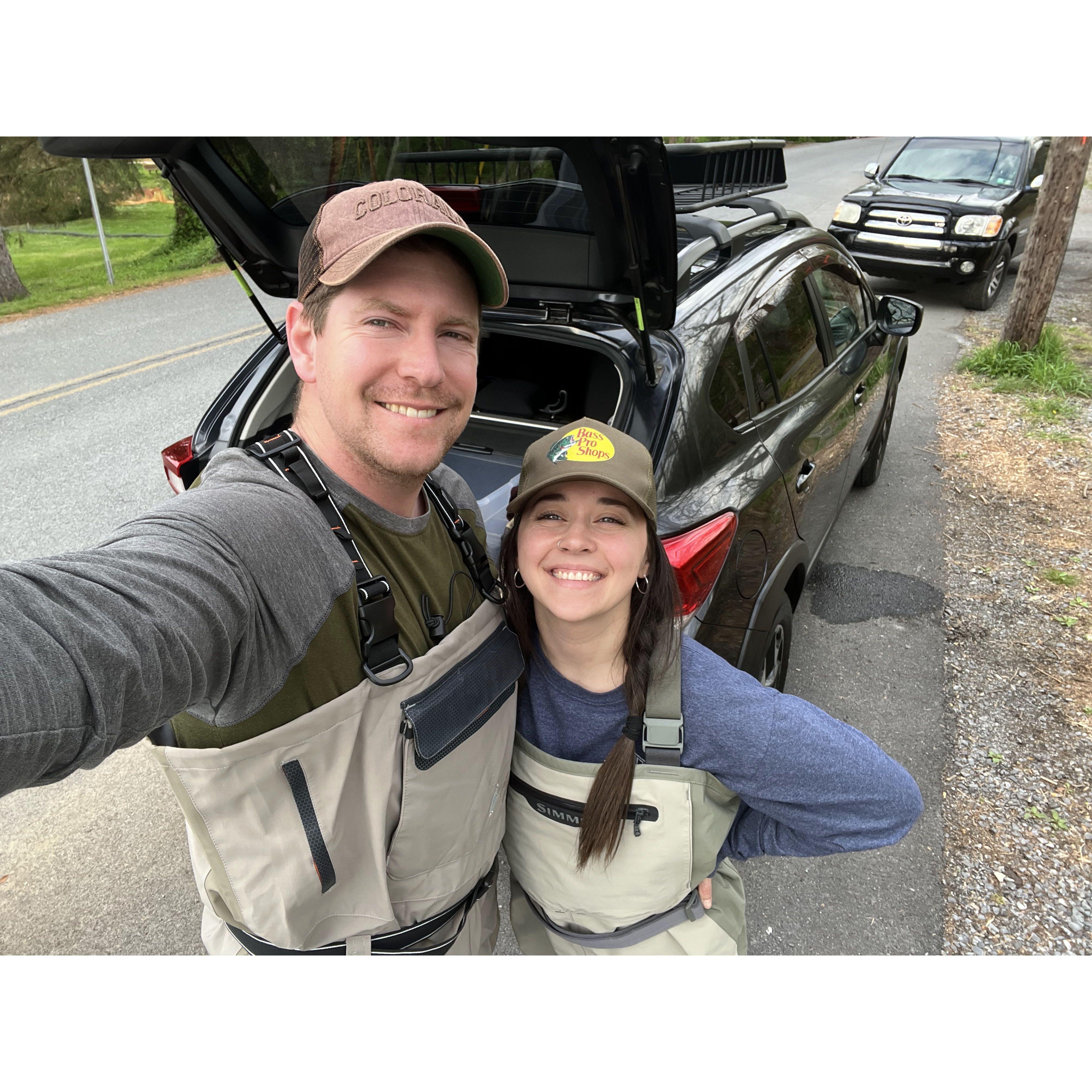 Hooked for life! 🎣❤️ Together, forever, and always reeling in the best moments.