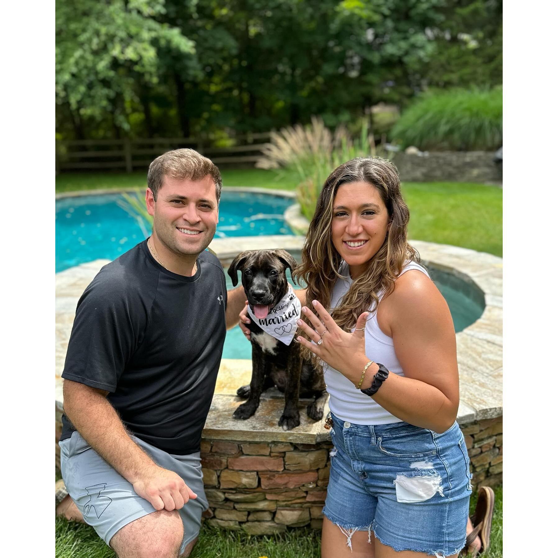 our engagement with out handsome boy, Jack. RIP <3