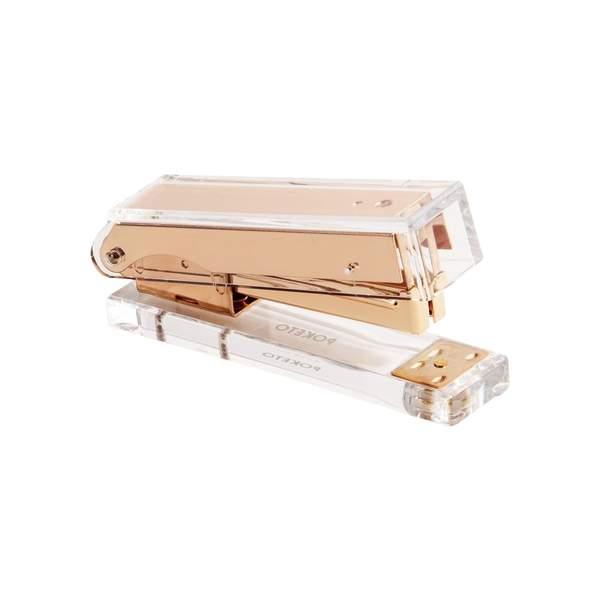 Lucite Stapler in Gold