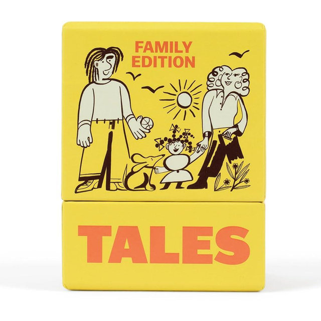 TALES 150 Conversation Cards, Family Edition, Perfect for Family Games for Adults, Teens, and Kids, Family Dinners, Game Nights, Gifts, Holidays, and Gatherings, Prompts for Meaningful Connections