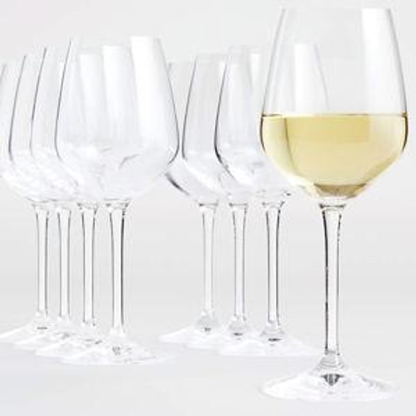 Nattie White Wine Glasses, Set of 8 | Crate & Barrel