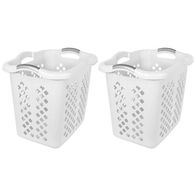 Home Logic 2.0bu 2pk Lamper Laundry Baskets White