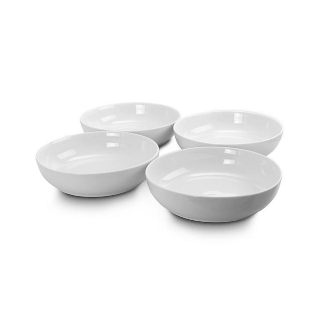 Gibson Home Extra Wide 8.5" Stoneware Dinner and Serving Bowls, Set of 4