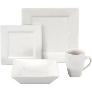 10 Strawberry Street Nova Square 16-Piece Dinnerware Set