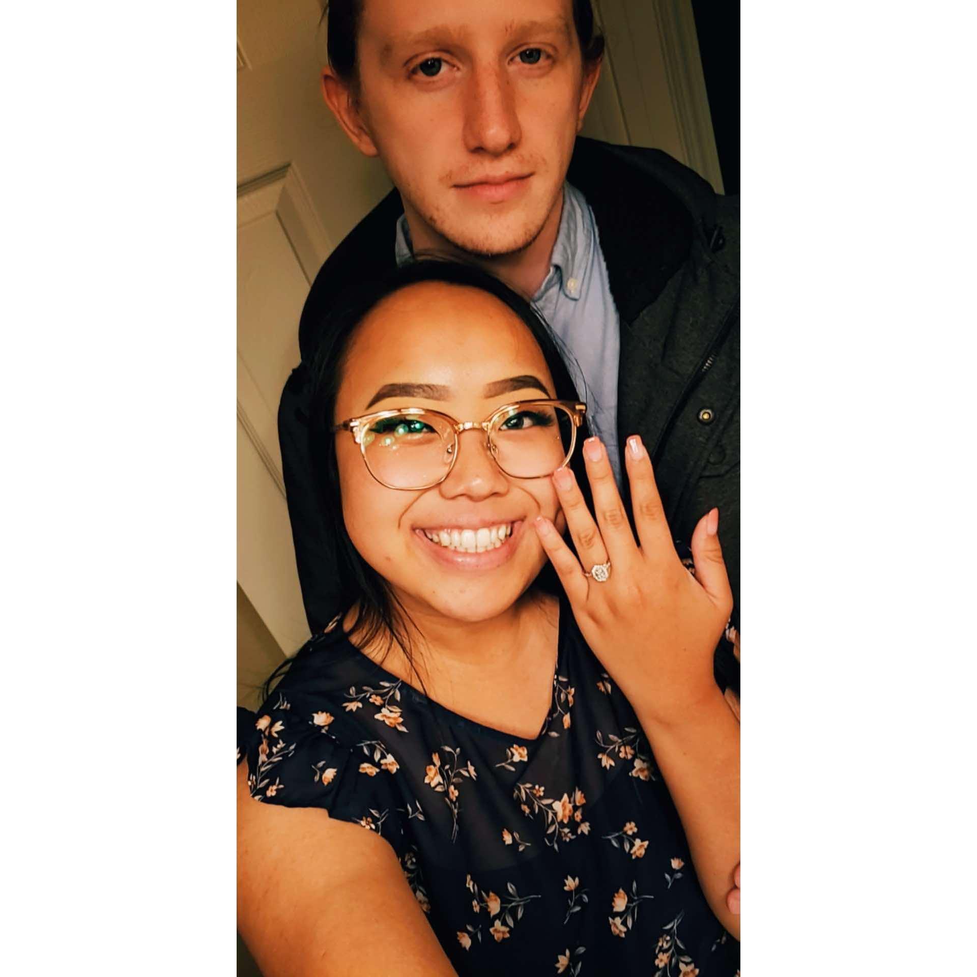 Alex decided he wanted Nalee in his life forever; 2019.