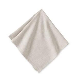 Italian Washed Linen Napkins, Set of 4, Flax