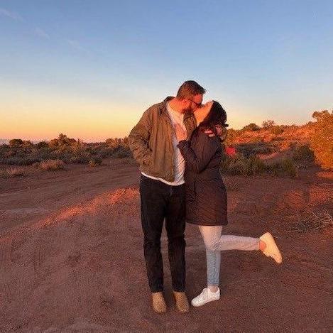 The day we got engaged, in the same spot we first said "I love you". The perfect day.