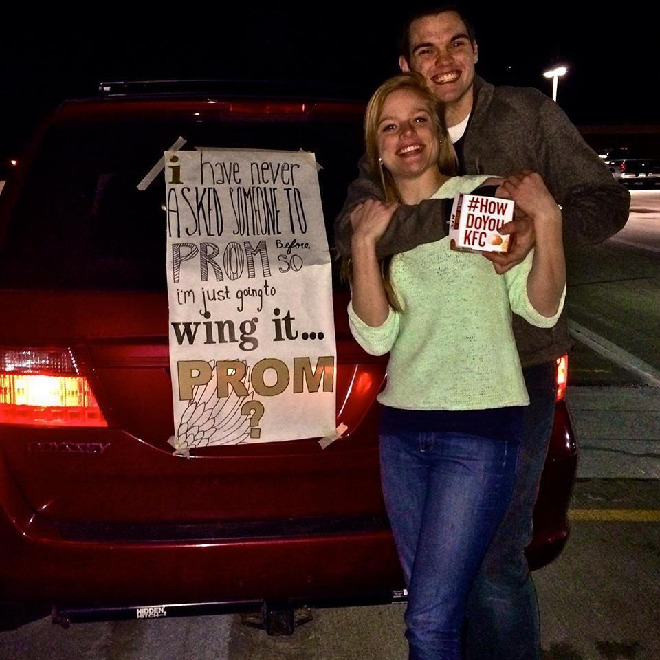 Asking Conor to Oakcrest Junior Prom. Anna Ended up getting so sick from the flu that they never made it!!