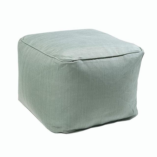 Decor Therapy 7388-01241837 Outdoor Pouf, Surplus Green