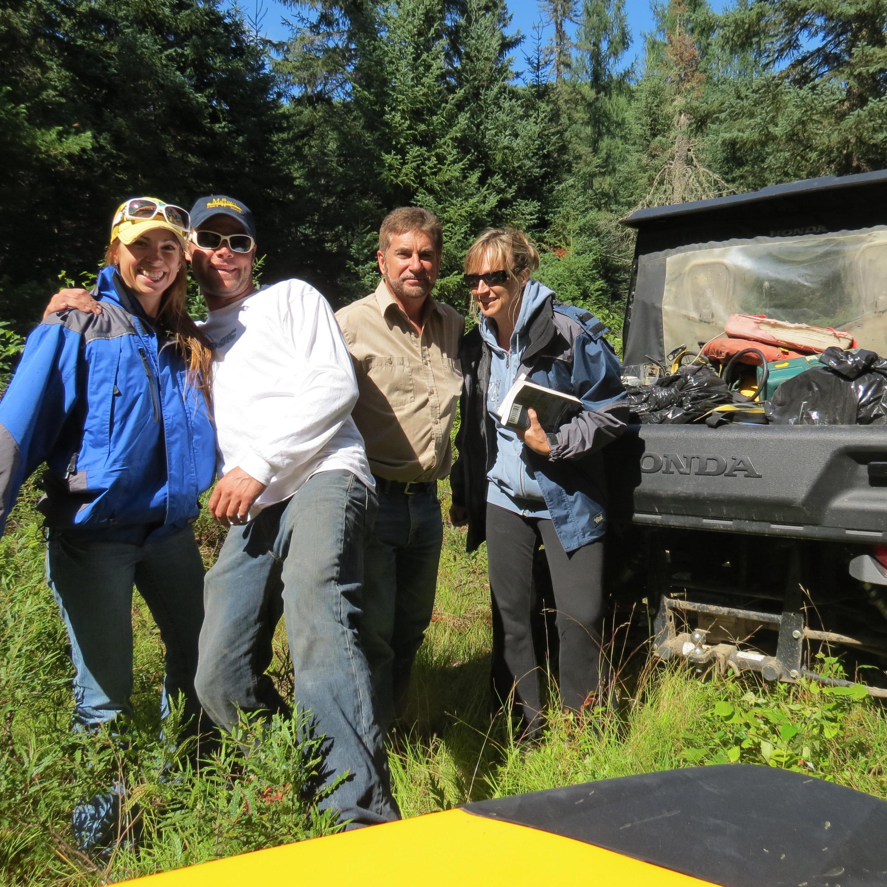 ATV'ing into the camp