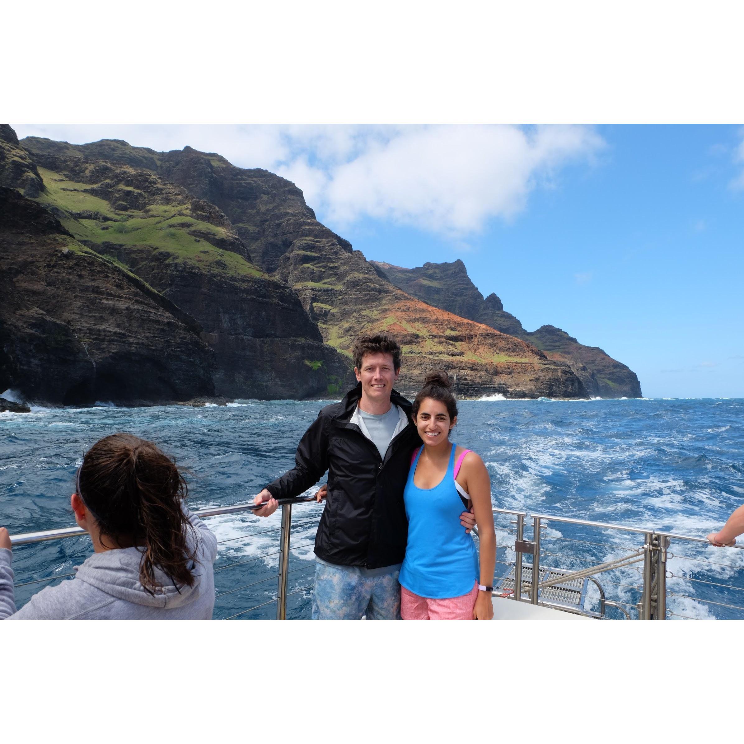 NaPali coast, Kauai, HI. April 2021.
Sailing trip on our last day on Kauai