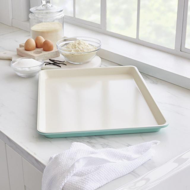 GreenLife Ceramic Nonstick 18" x 13" Cookie Sheet in Navy