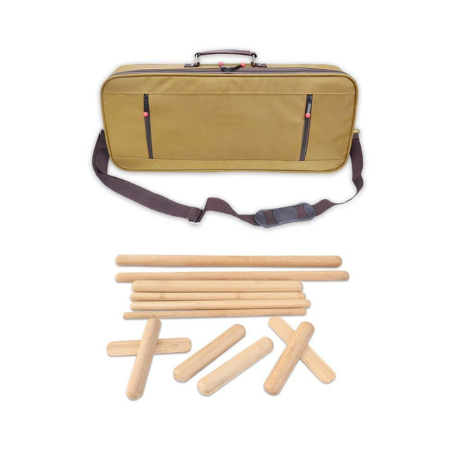 Goodtar Portable Massage Stone Warmer Electric Spa Bamboo Massage Heater Professional Portable Salon Case with 12 Bamboo Sticks (Bag with 12 Sticks)