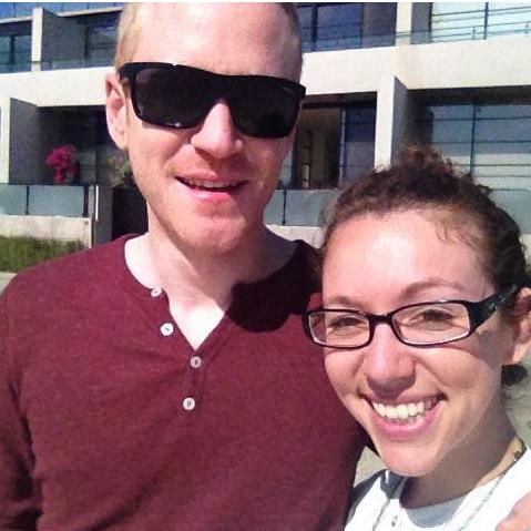 Our very first "date" in Los Angeles! Tia was visiting her BFF and connected with Jason as well. He took her to Venice Beach and treated her to King's Head fish and chips. The rest is history!