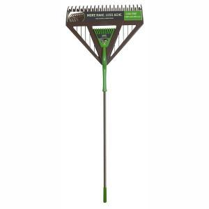 Ames 26 in. Dual Tine Poly Leaf Rake Combo