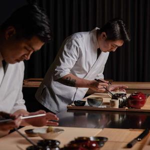 Omakase dinner in Japan