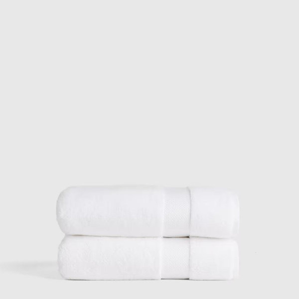 Turkish Ultra Luxe Plush Bath Towel (Set of 2) in White