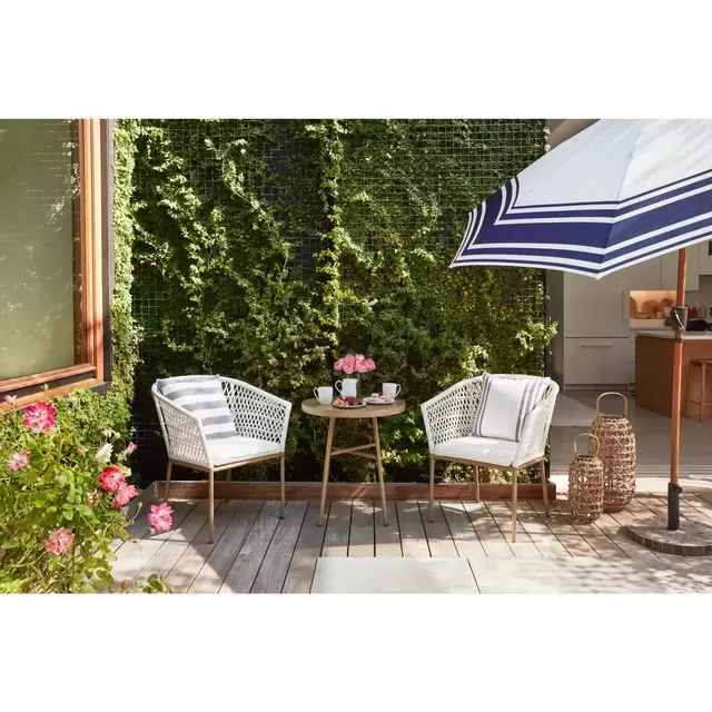 Everhome™ Saybrook 3-Piece Outdoor Chat Set in White