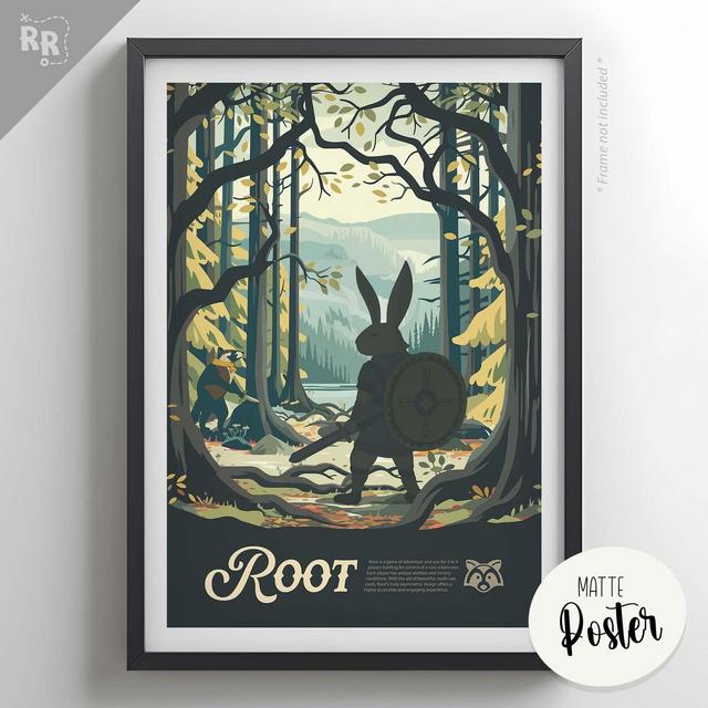 ROOT - Inspired Poster / Retro Board Game Poster & Wall Art Print / Fantasy, Dnd, Roleplaying Game / Home Decor Gift Idea