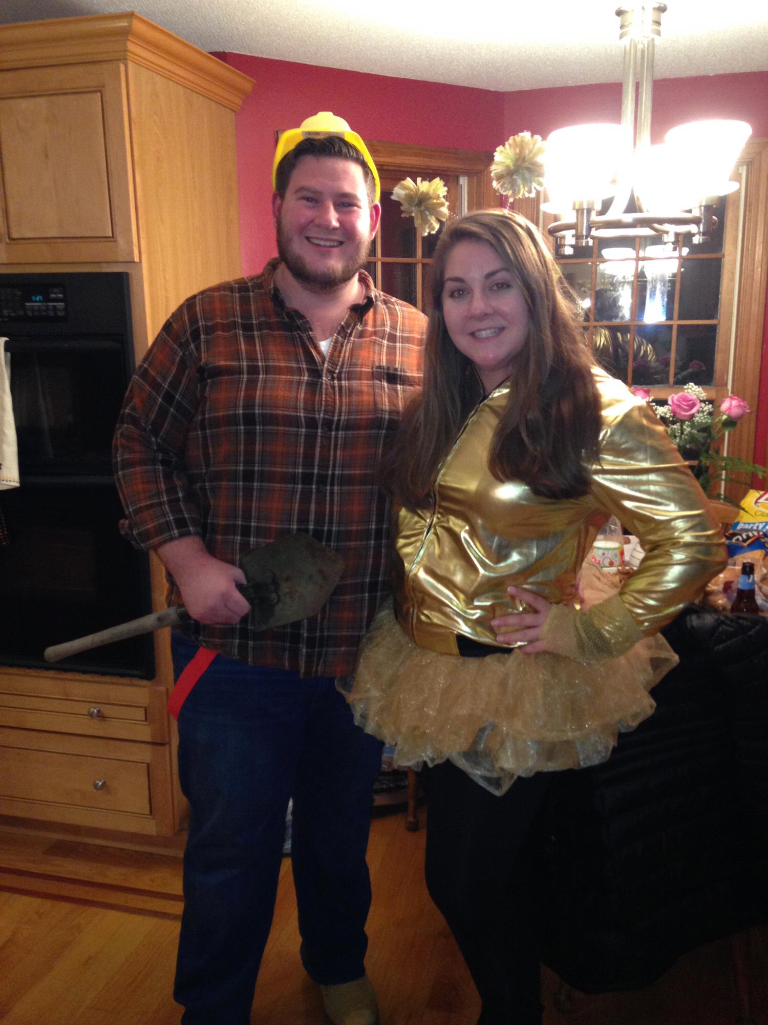 Halloween as a gold-digger.
