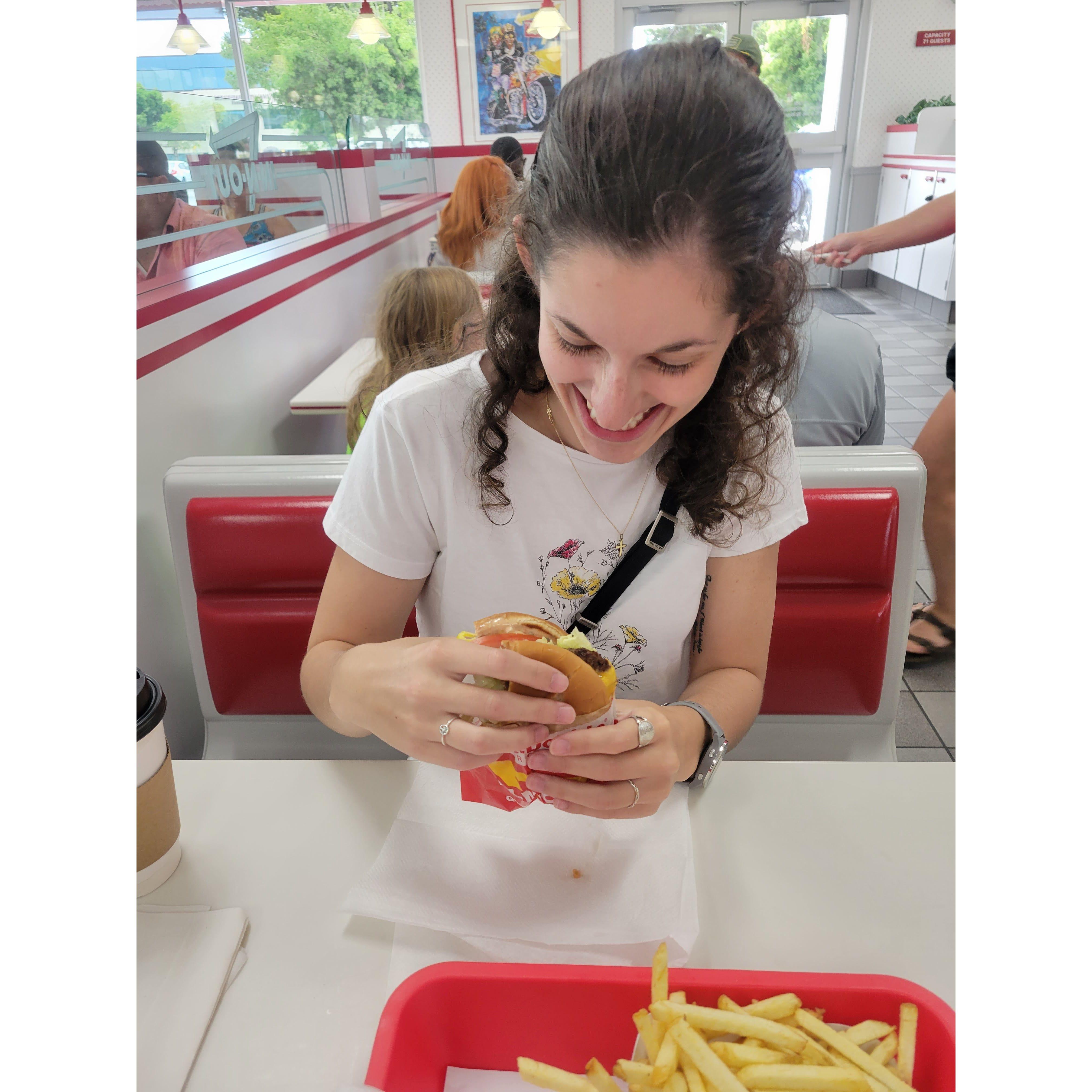 Claire's first time at In-N-Out Burger