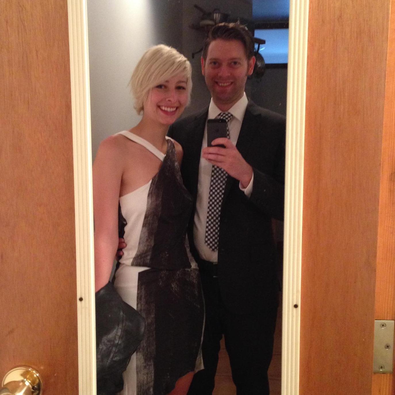 First date in public, wedding in 2014