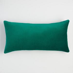 Evergreen Velvet Lumbar Pillow