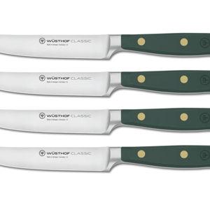 WÜSTHOF Classic 4-Piece Steak Knife Set, Fresh Rosemary