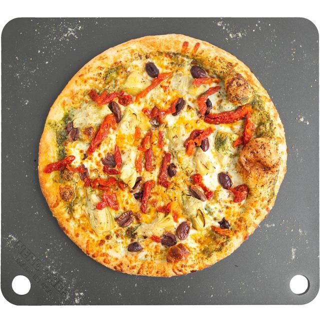NerdChef Steel Stone - High Performance Pizza Baking | Made in USA 🇺🇸 (14.5" x 16") - (.375" Thick - Pro)