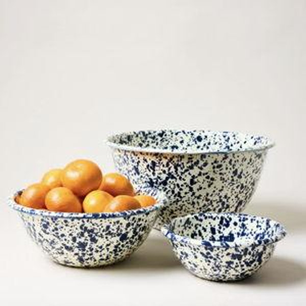 Farmhouse Pottery - Enamelware Bowl Set- Navy