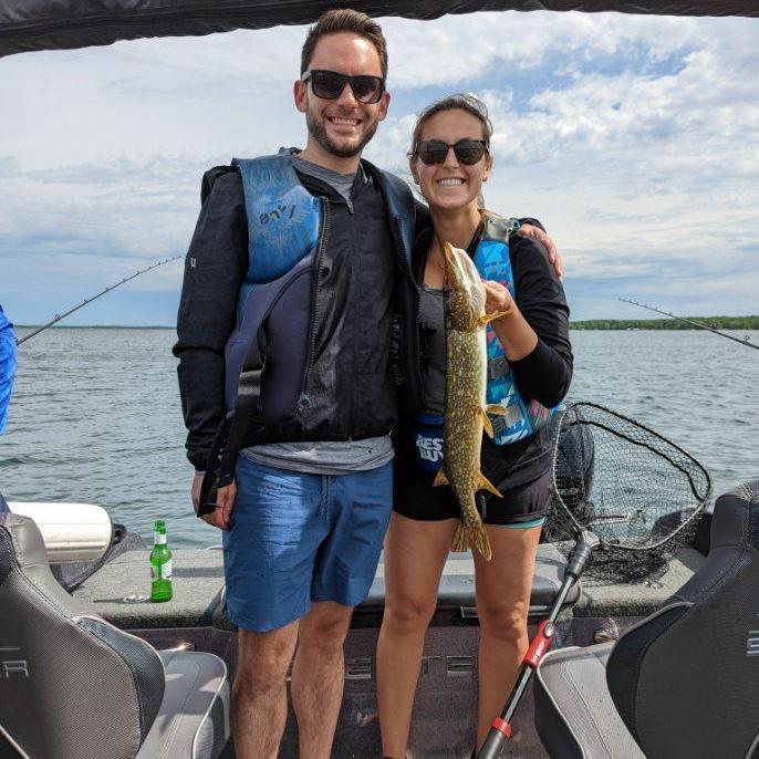 Angela's family is slowly turning Steve into a fisherman! June 2022.
