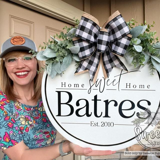 Front Door Decor | Last Name/Established Date | Welcome Sign | Front Door Wreath | Home Sweet Home| Door Hanger | Door Wreath | Housewarming