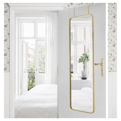 Over-the-Door Mirror Metal Brass - Threshold™