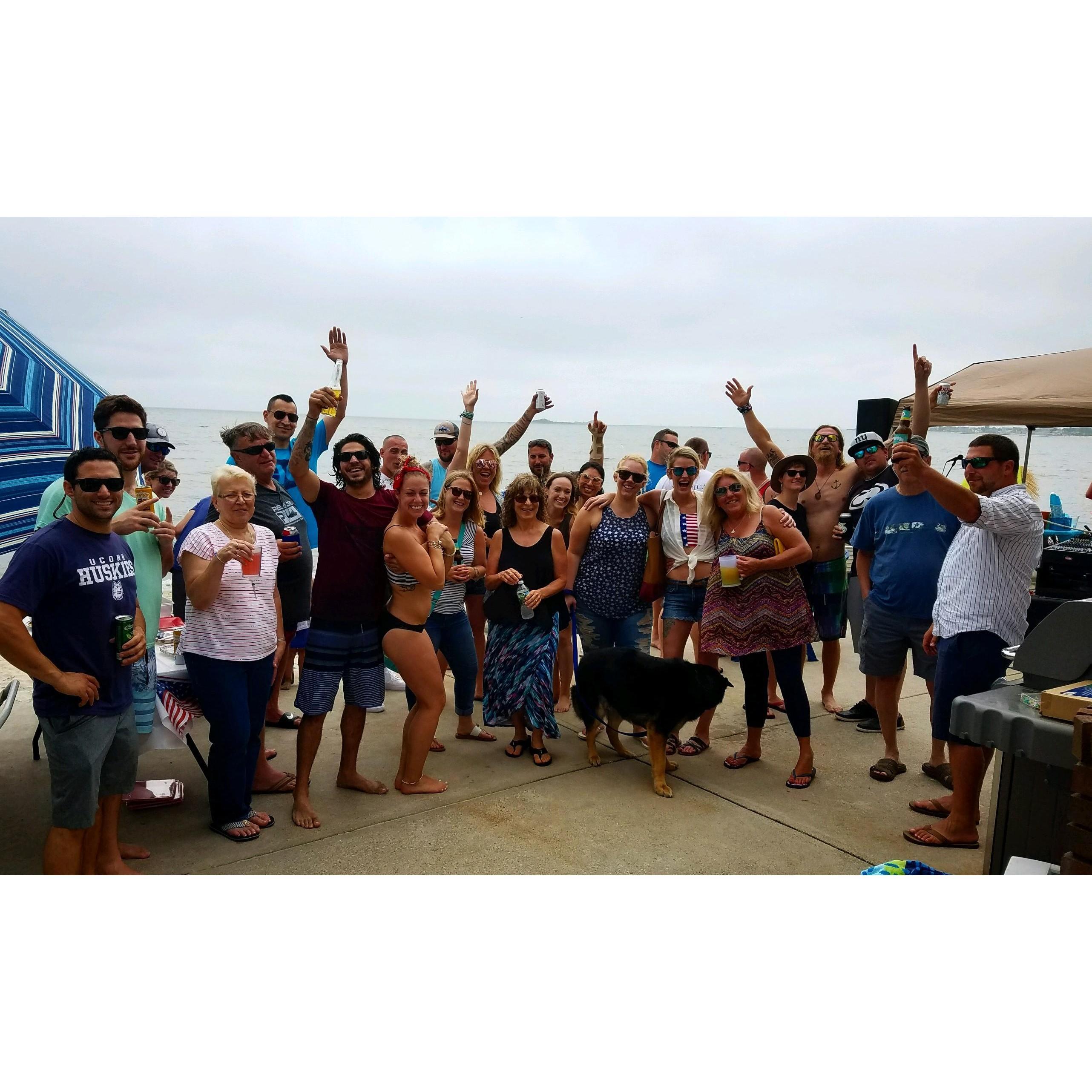 Beach house crew does fourth of July!