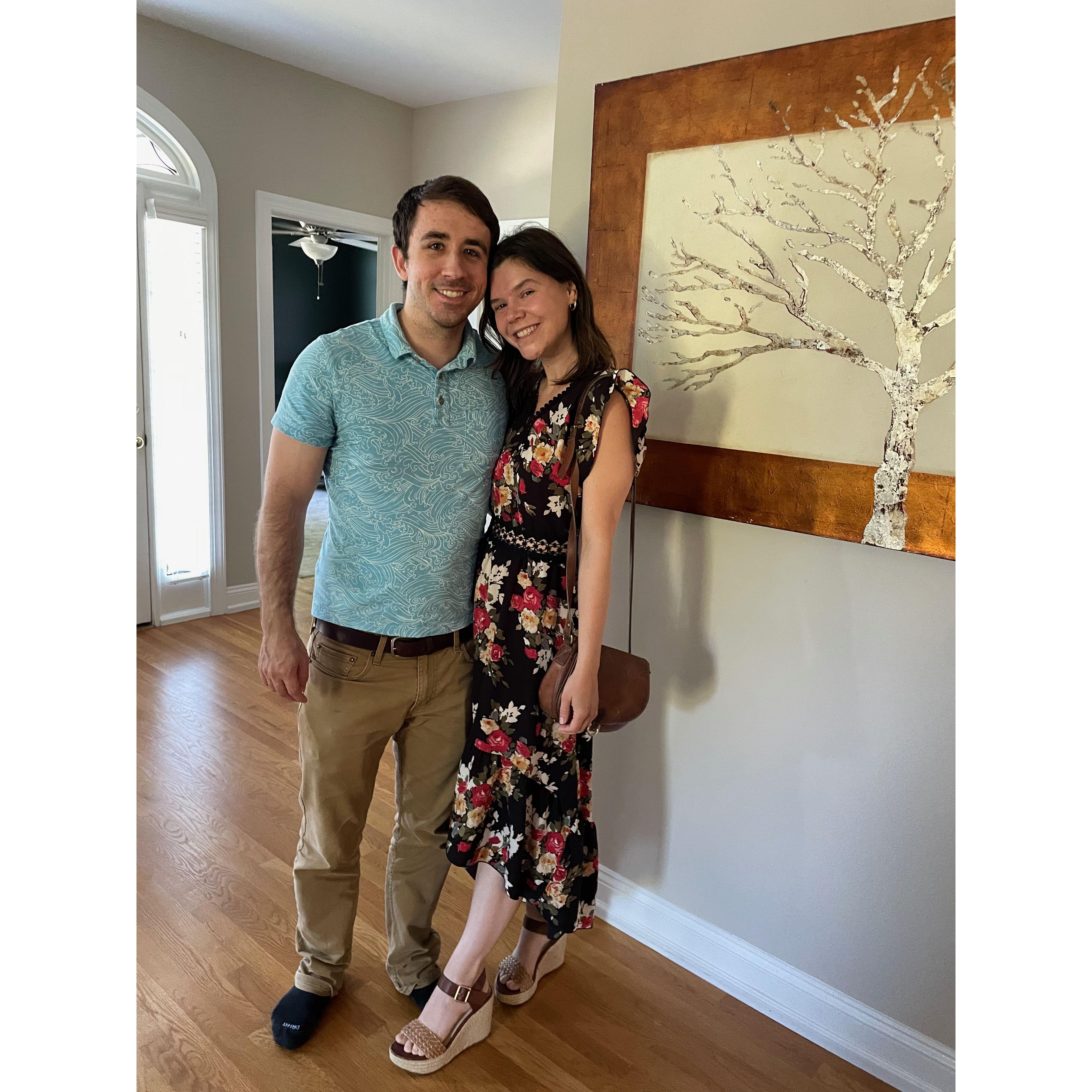 Getting ready for Clinical Psych PhD graduation dinner - May 2024, Cary, NC