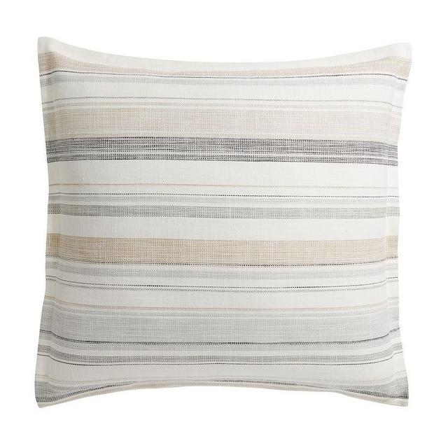 Clayton Striped Cotton Sham, Euro