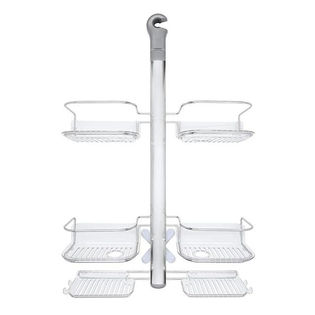 OXO 13168600 Good Grips Stainless Steel Shower Caddy with Hose Keeper for Handheld Shower Heads