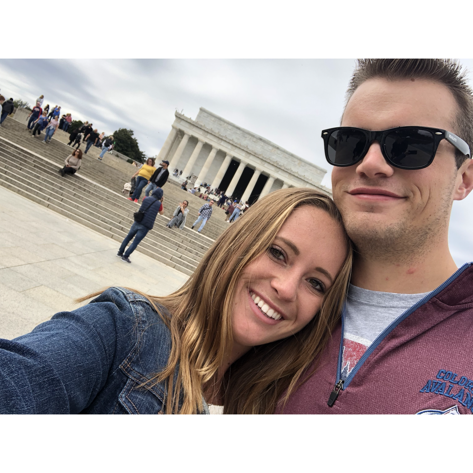 We first said "I love you" the night before this on the steps of the Lincoln Memorial