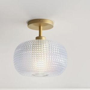 Adeyne Glass Semi Flush Mount - Clear