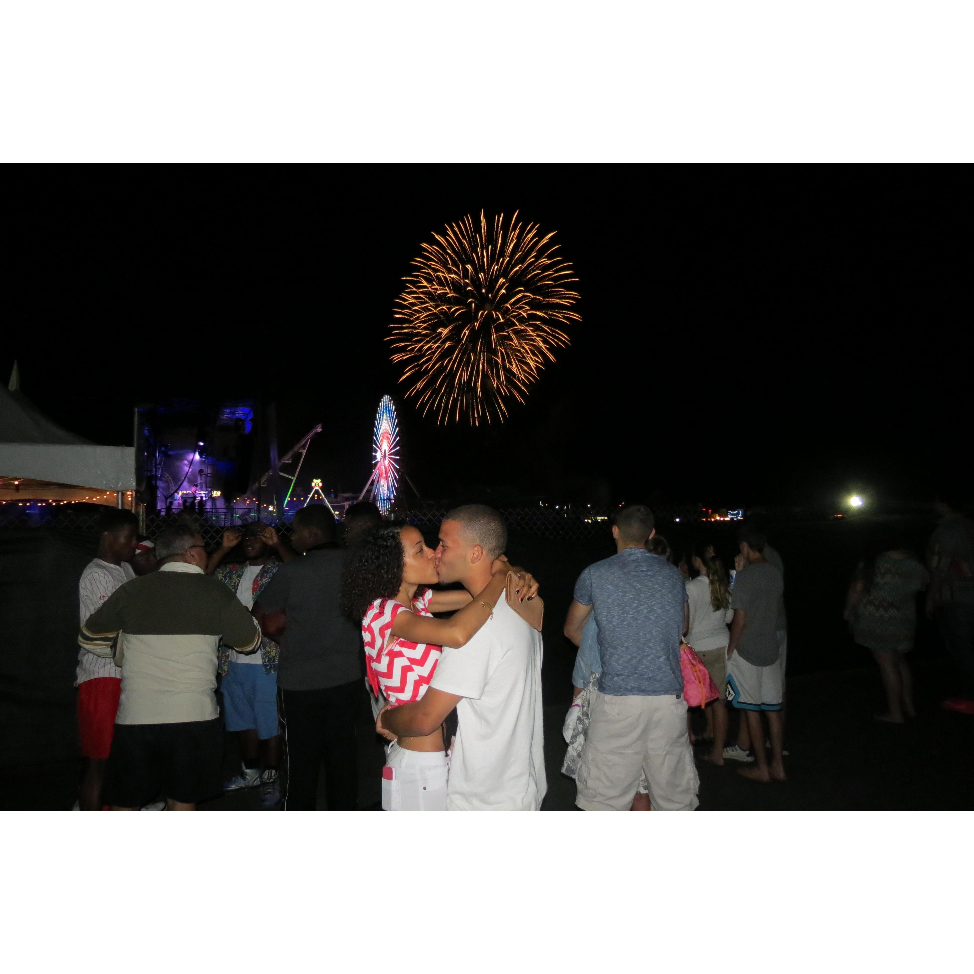 July 4th,2013 - Our first Fourth of July together. Anthony’s first time in Wildwood.