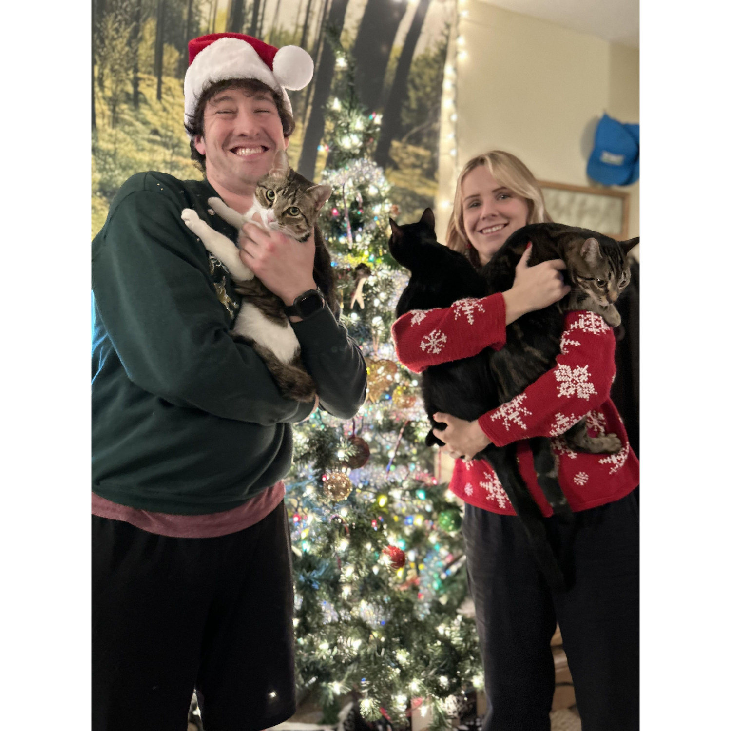 2024, Drew moved to Asheboro and we now suddenly have 3 cats :)