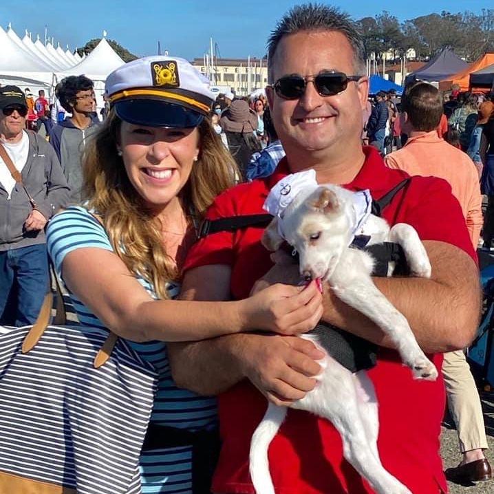Fleet Week! Phoebe's first outside adventure