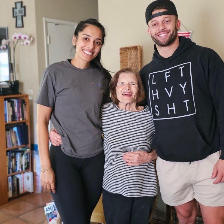 Posing with Grandma B ❤️