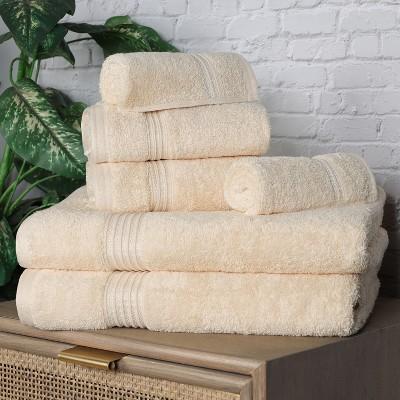 Warm and Absorbent Cotton Assorted 6-Piece Towel Set - Blue Nile Mills