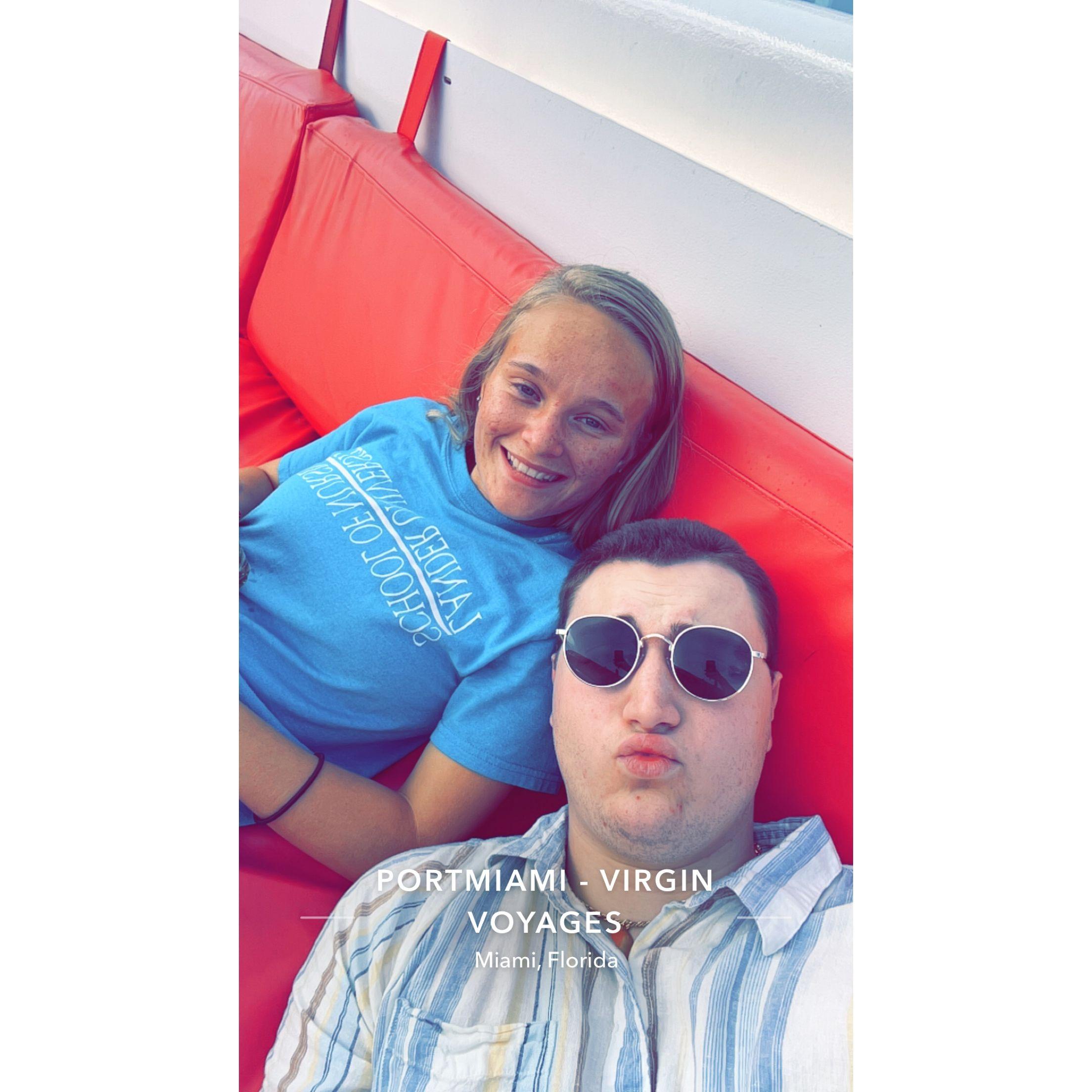 On our first cruise together.