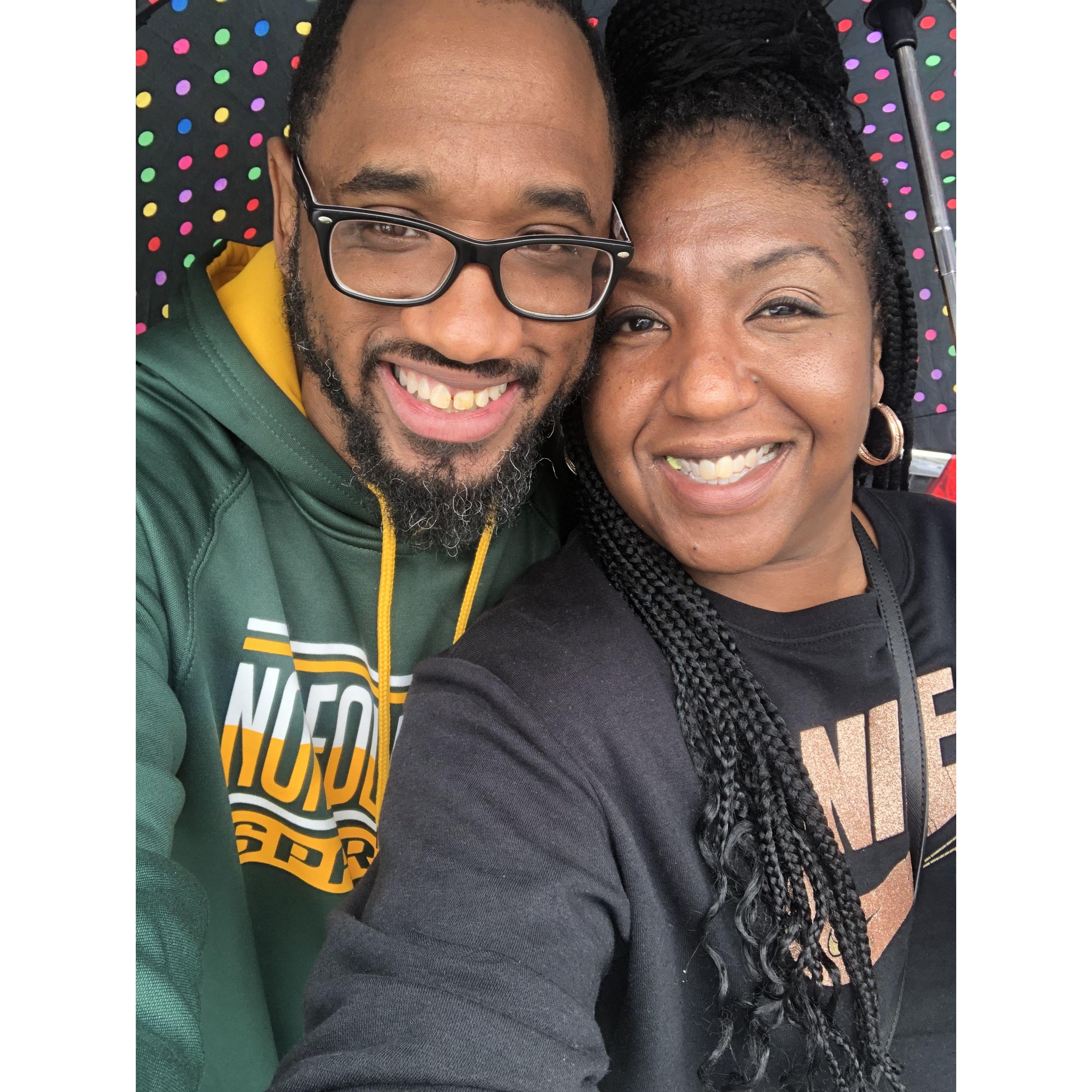 Rainy day of AAU with my love!