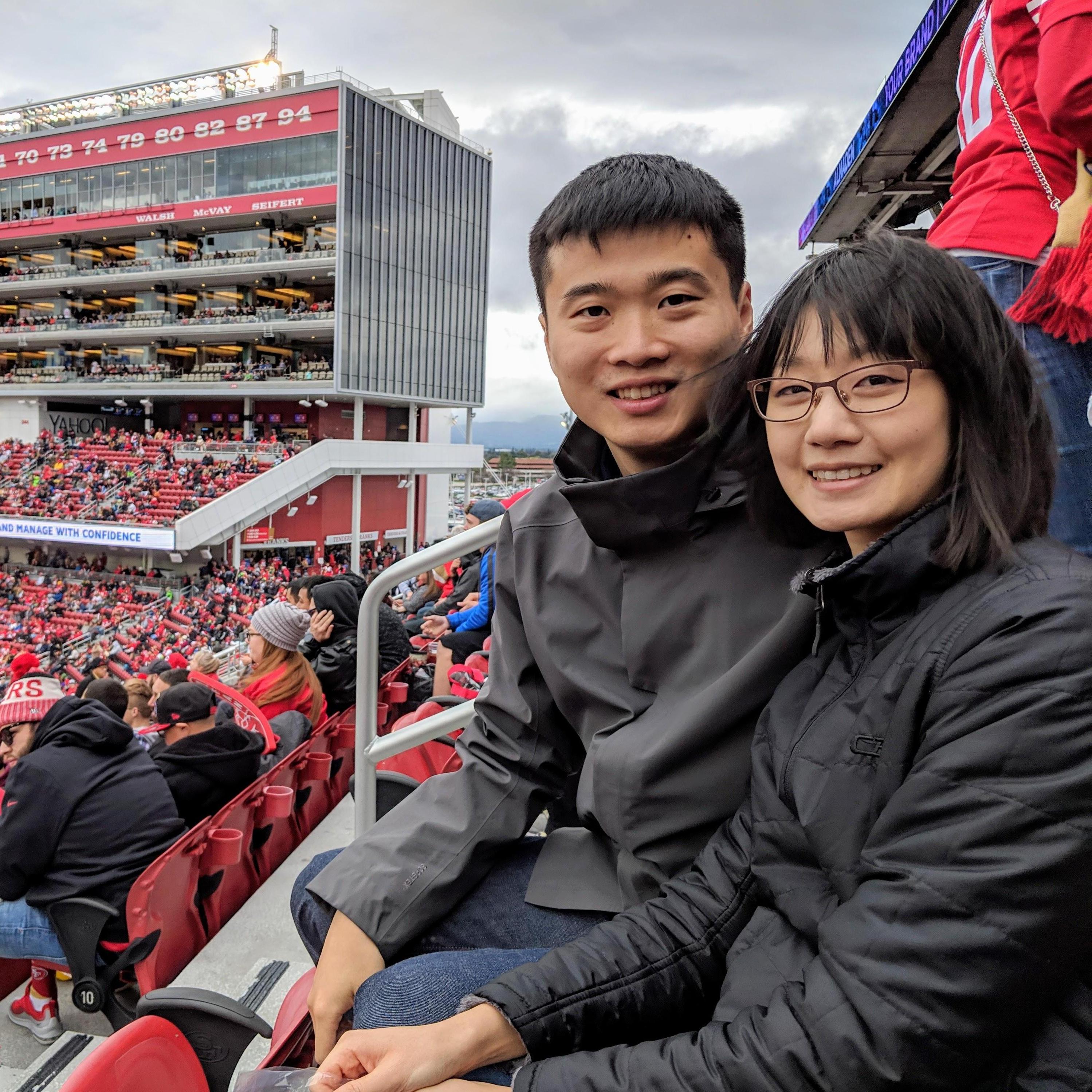 Football game at Levi Stadium